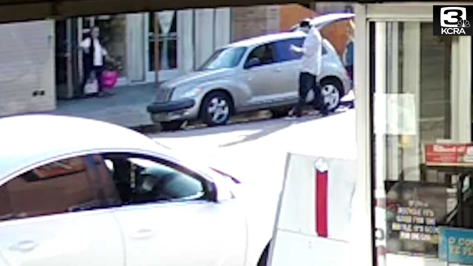 CAUGHT ON VIDEO: Man pushed into traffic during Stockton carjacking