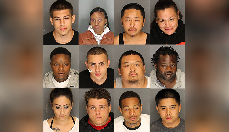Stockton police arrest 12 in 5 separate weapons busts