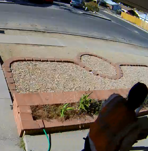 Surveillance catches man stealing package from owner's porch