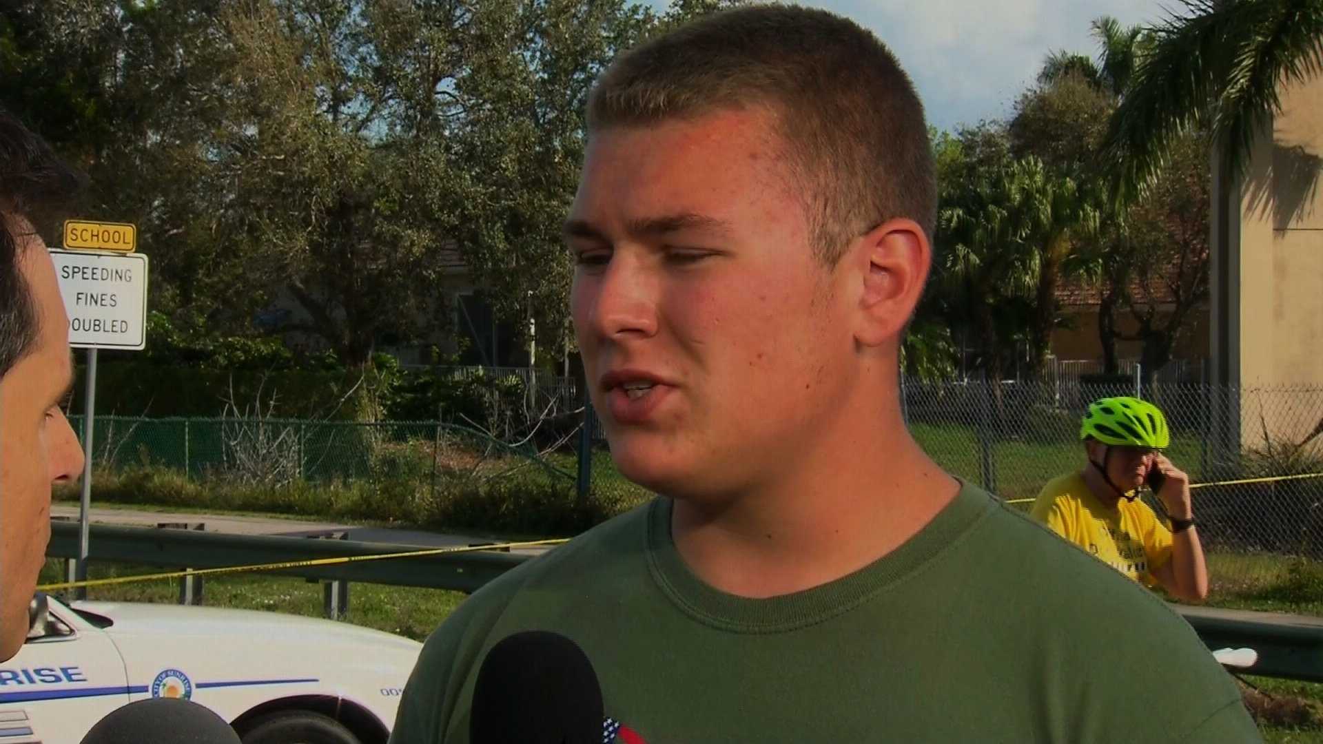 Junior ROTC student helped shield dozens with Kevlar sheets in Florida school shooting