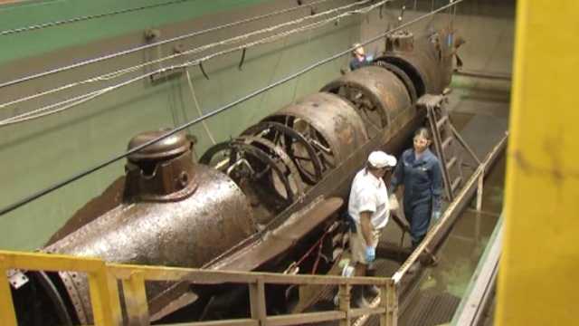 Civil War submarine reveals more clues, human remains