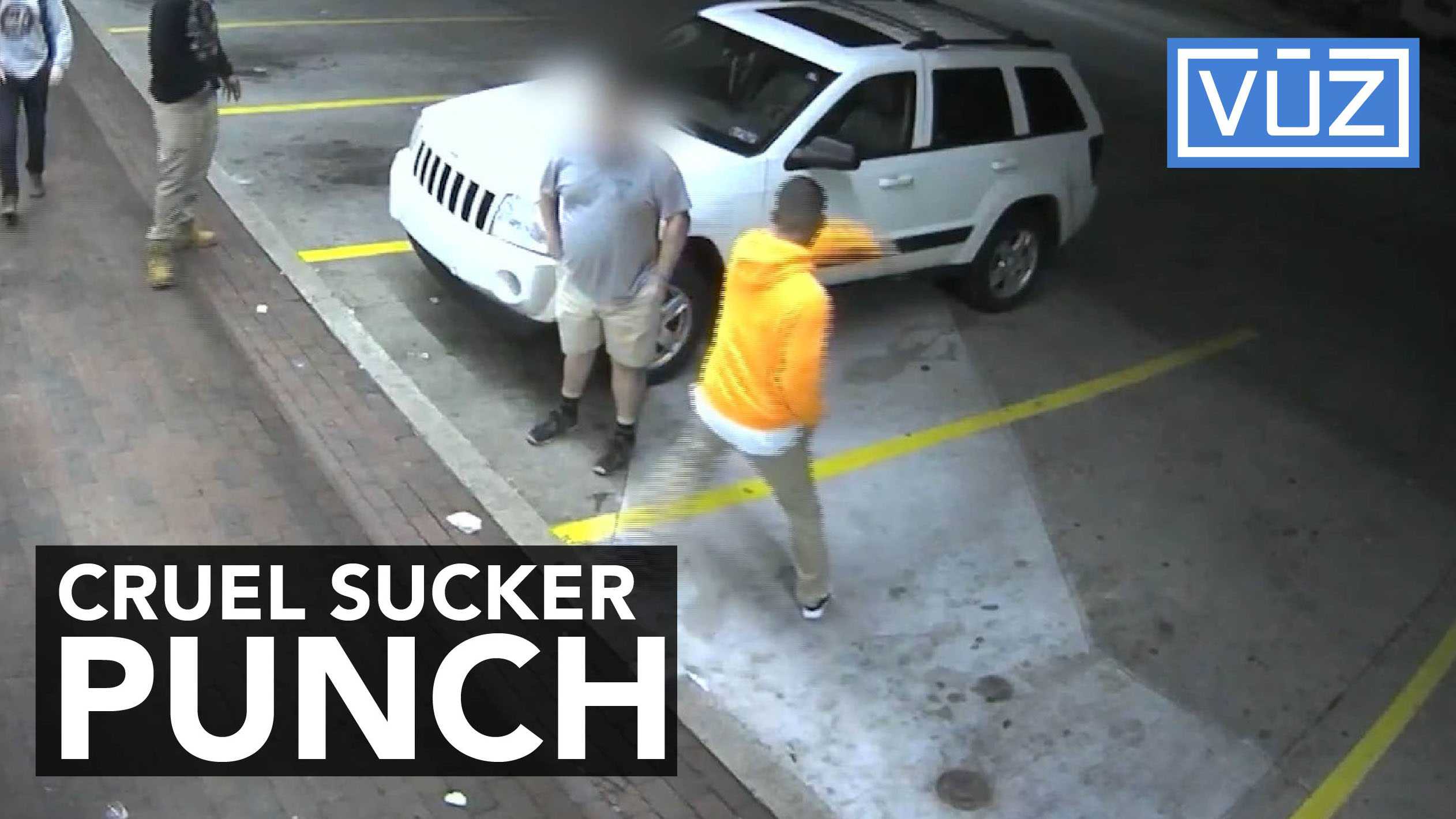 On camera: Man mocks, throws sucker-punch at man with cerebral palsy