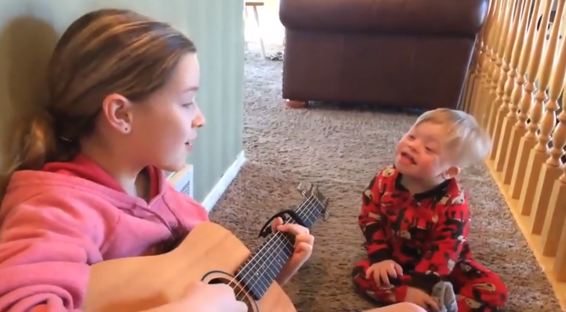 Viral video: Sister sings 'You are my sunshine' to brother with Down Syndrome