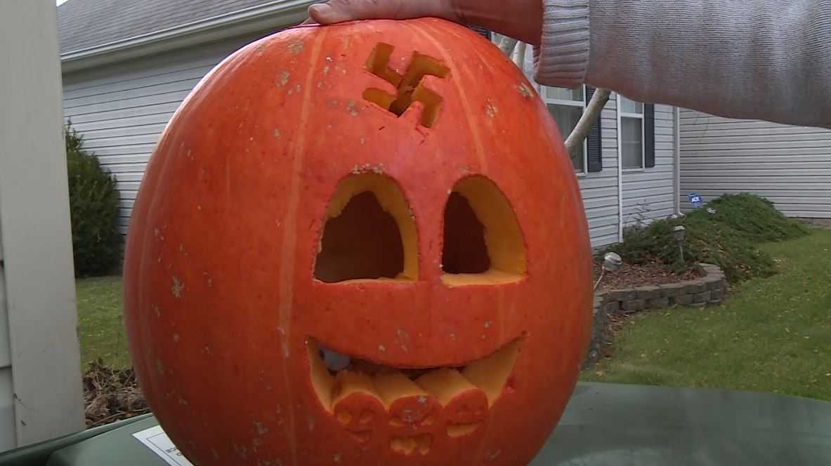 Swastika carved into Kentucky couple's pumpkin, but they've got a plan to fix it