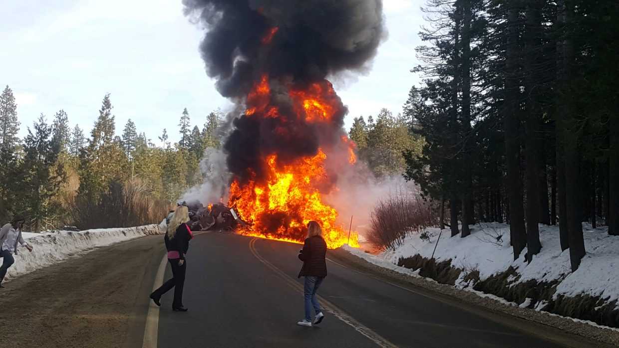 2 dead in truck explosion on Hwy. 20 near I-80 in Sierra