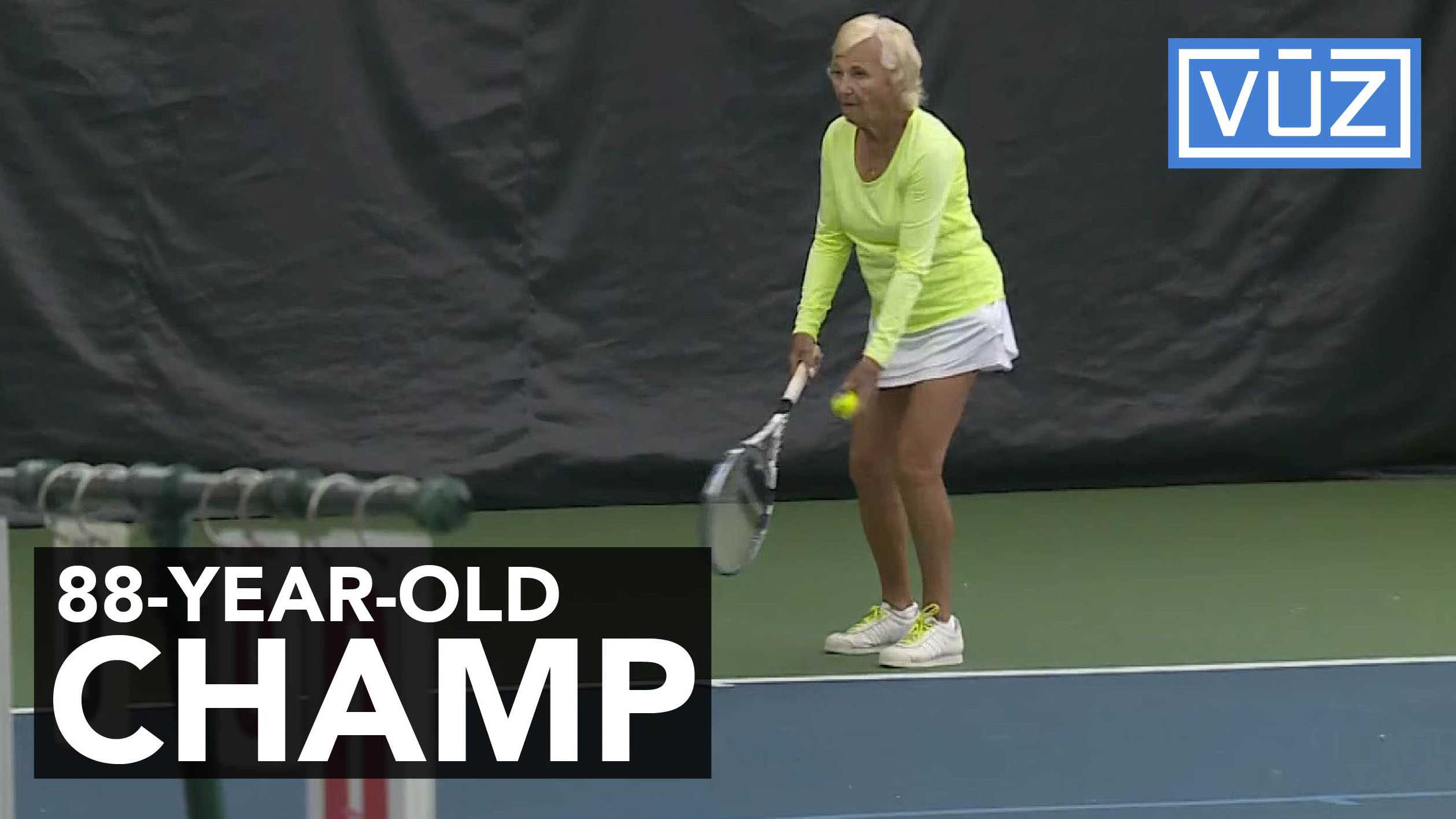 88-year-old woman still playing tennis despite one unique habit