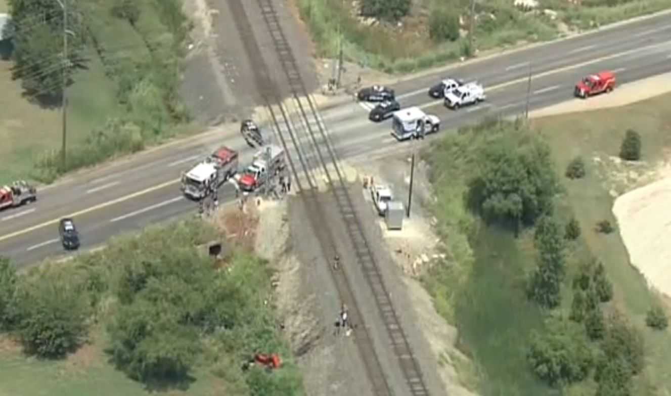 Two killed after train hits vehicle in NW OKC