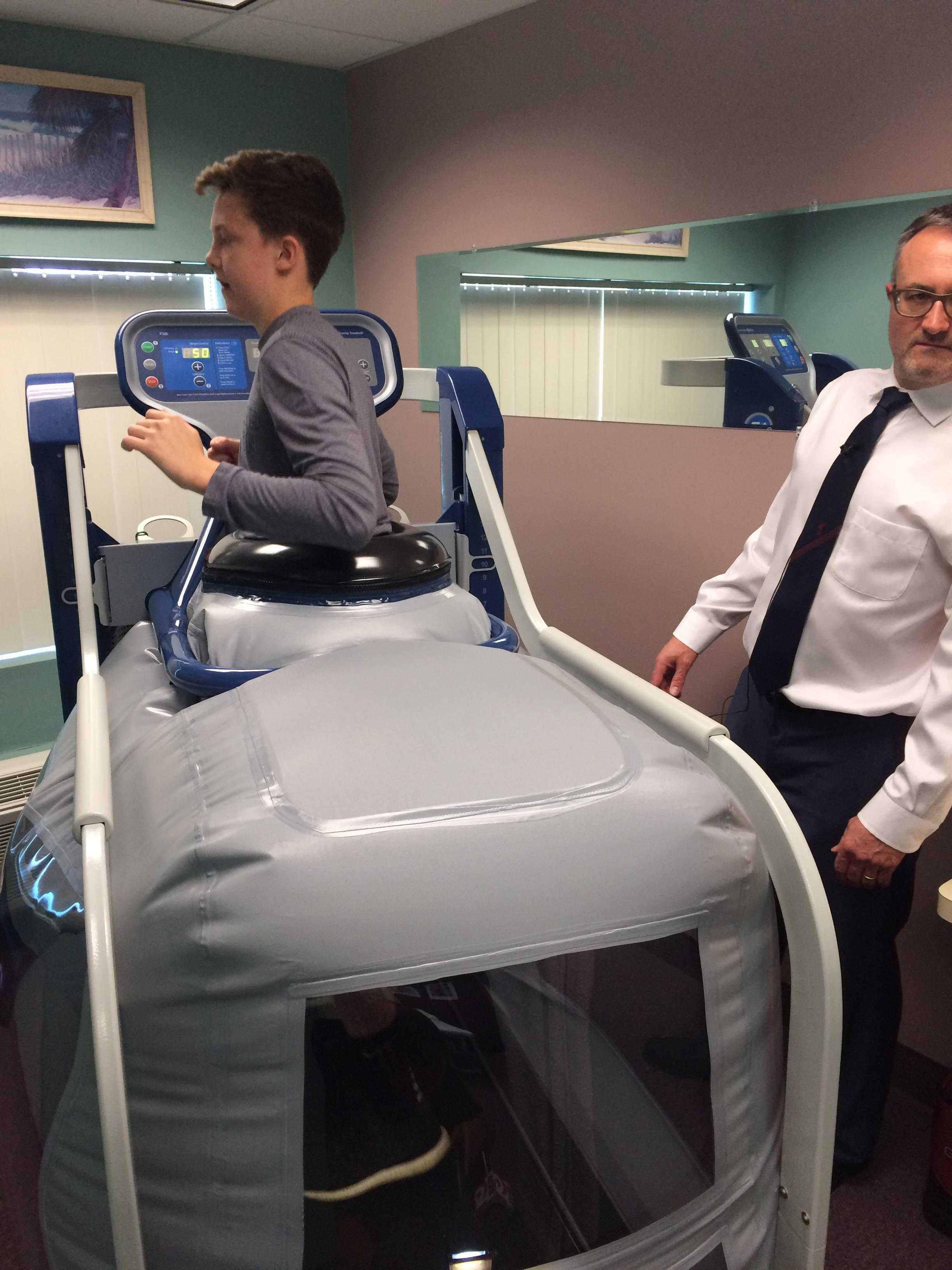 Anti-gravity treadmill helps patients heal faster
