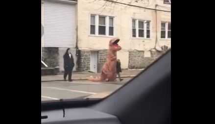 Police give the all clear after report of 'dinosaur on the loose'