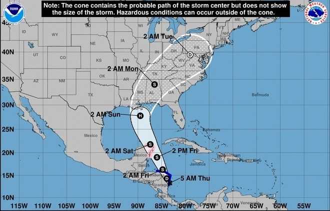 Tracking Nate: Here's a quick look at the upcoming predicted storm