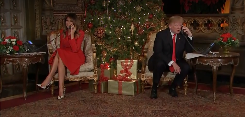 President celebrates Christmas like most of America, with family