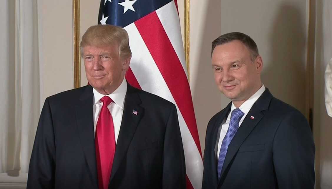 Trump starts crucial foreign trip with Polish visit