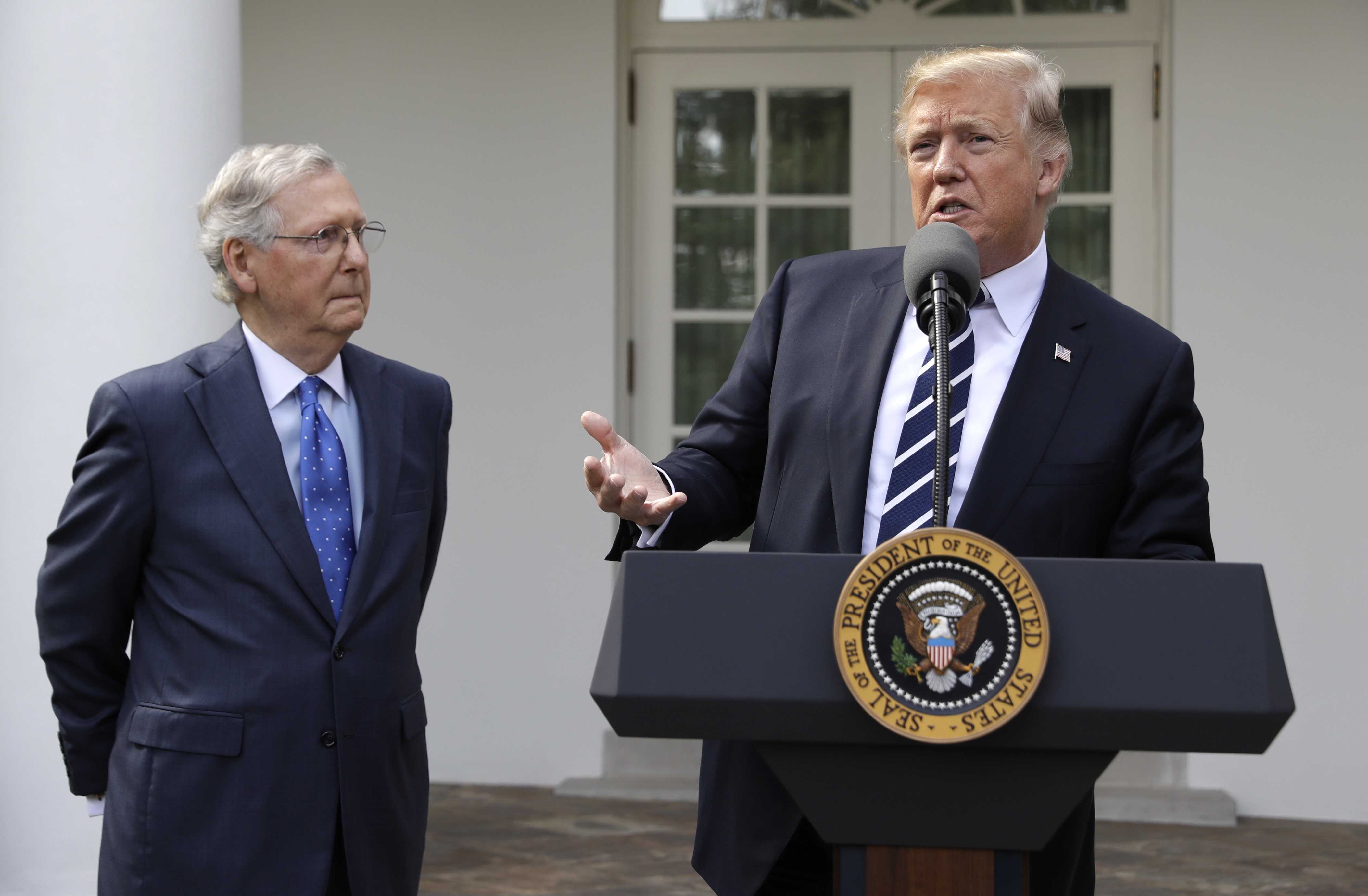 Despite past criticism, Trump says he and McConnell are 'closer than ever before’