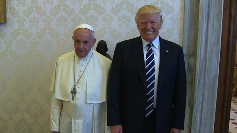 Tensions in their past, Trump and Pope Francis meet