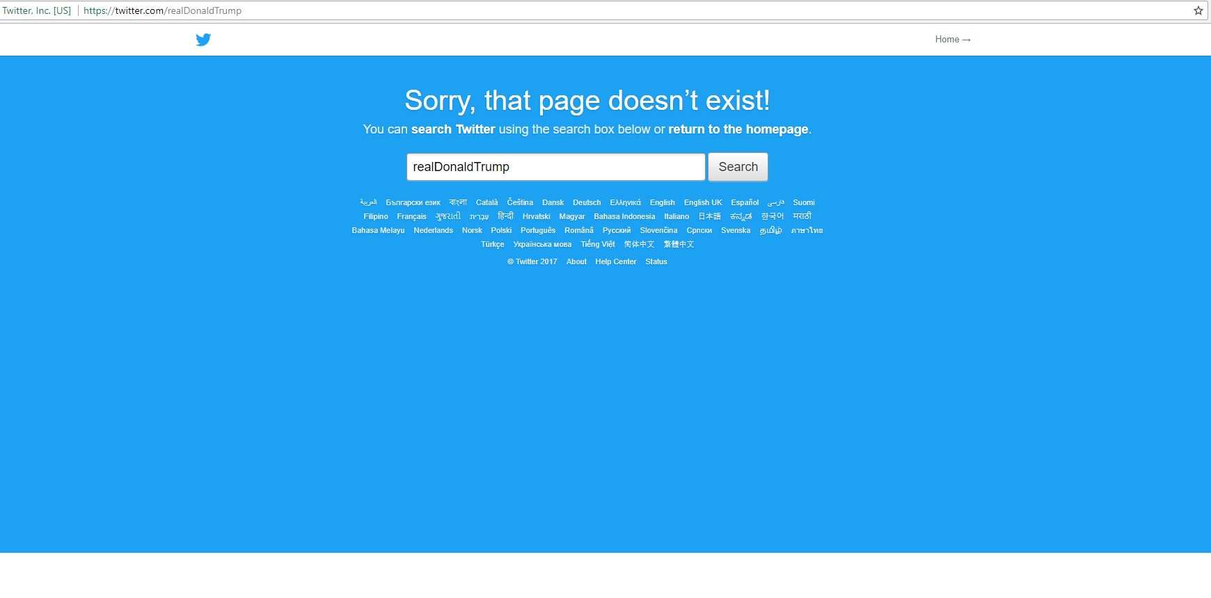 Trump makes light of brief Twitter blackout