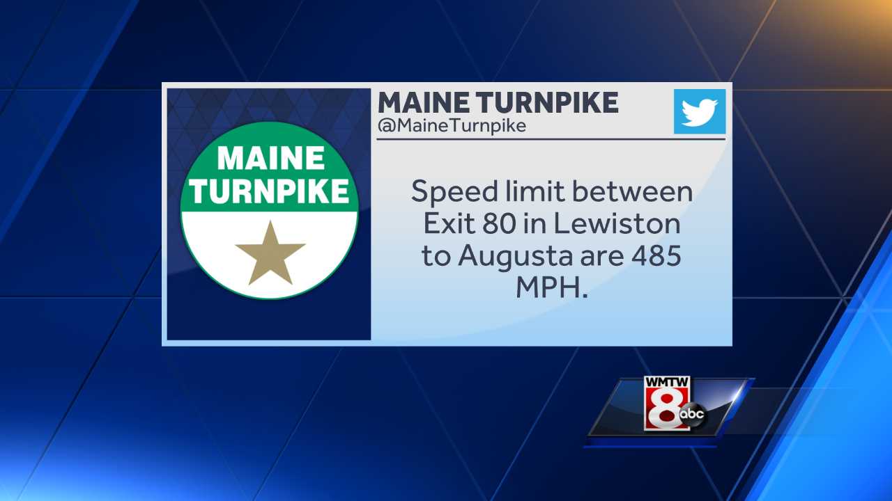 How fast?! Maine Turnpike tweets speed limit in the triple digits