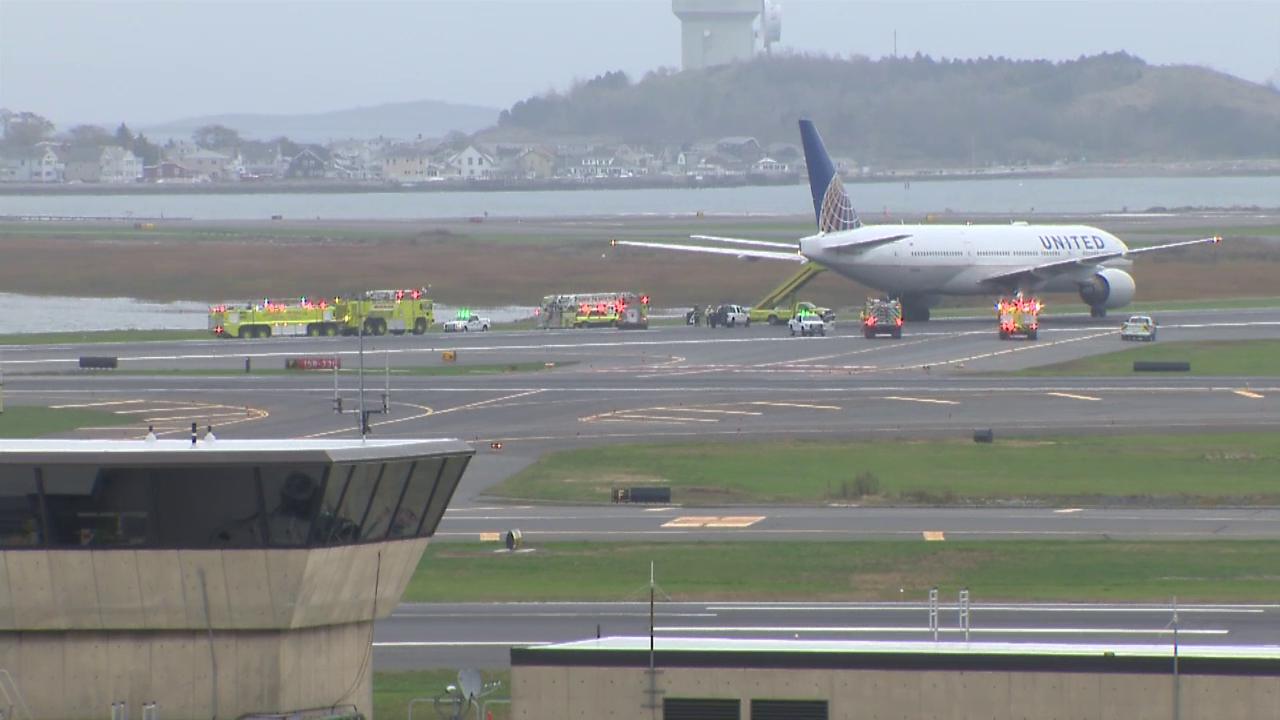 Galley fire forces plane to land at Boston airport