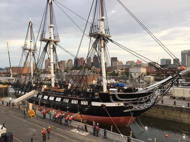 USS Constitution, world's oldest warship, returning to Boston waters