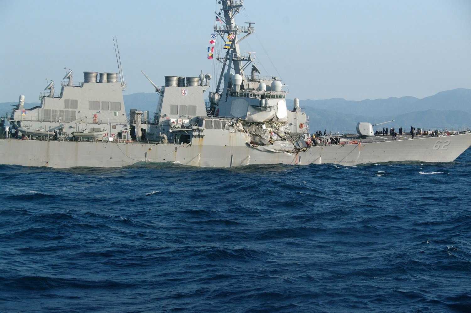 Initial investigation blames USS Fitzgerald crew for fatal collision
