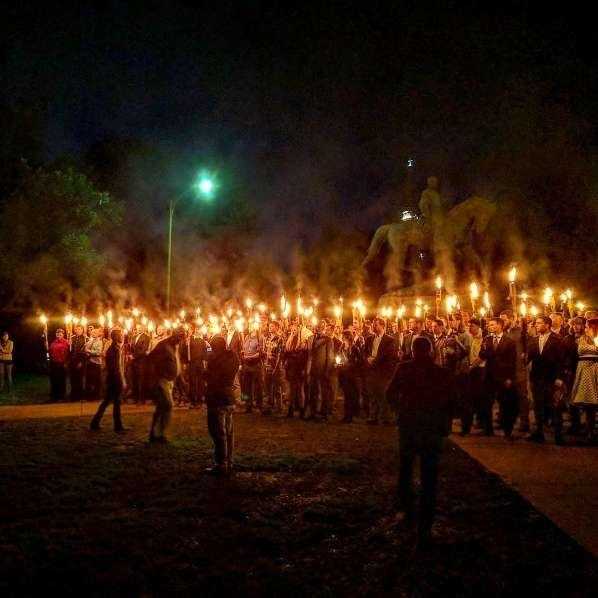 Torch-wielding white nationalists descend on UVA for 'Unite the Right' rally