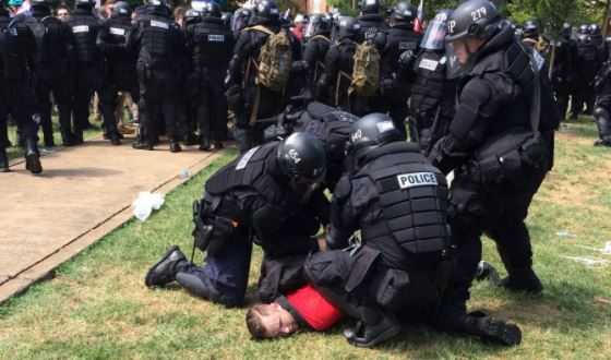 Unlawful assembly declared as demonstrators clash ahead of 'Unite the Right' rally in Virginia