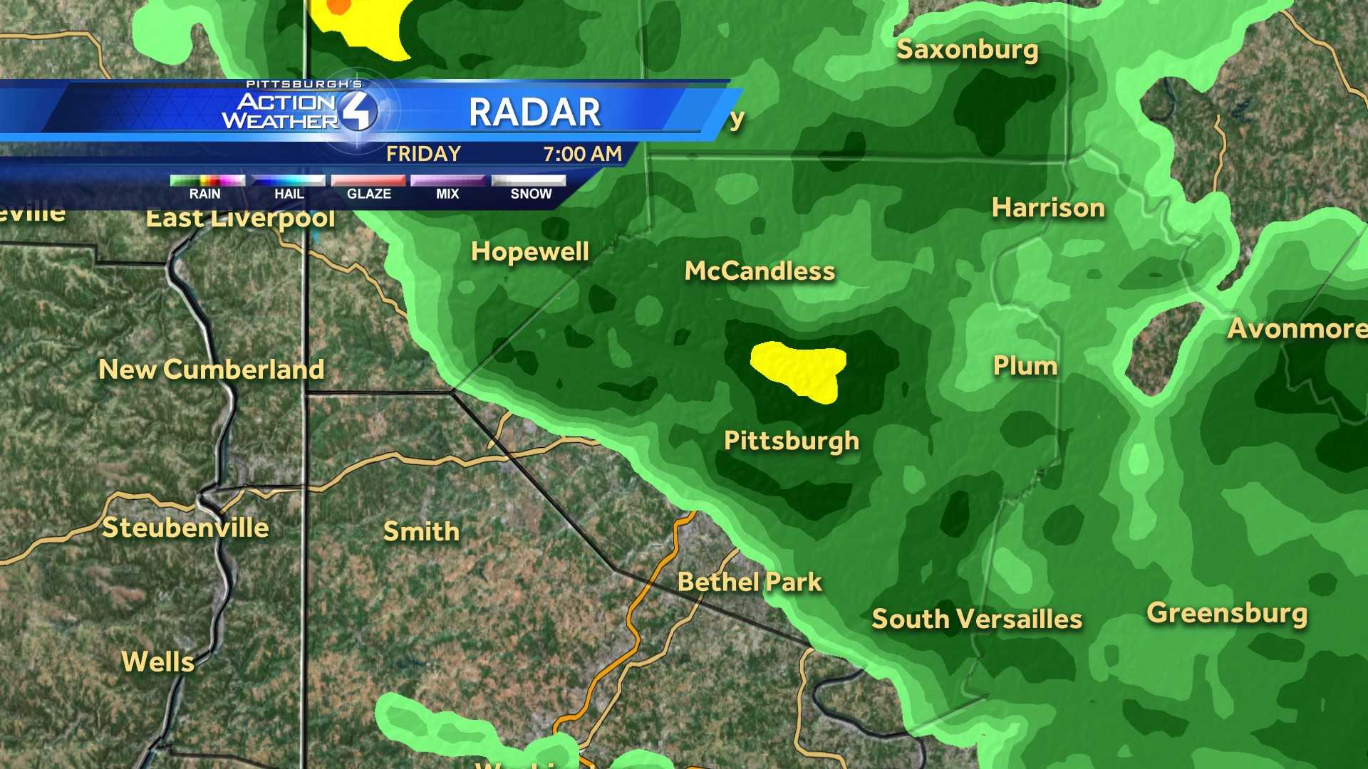 Flash flood watch in effect; Cindy remnants will hit Pittsburgh all day