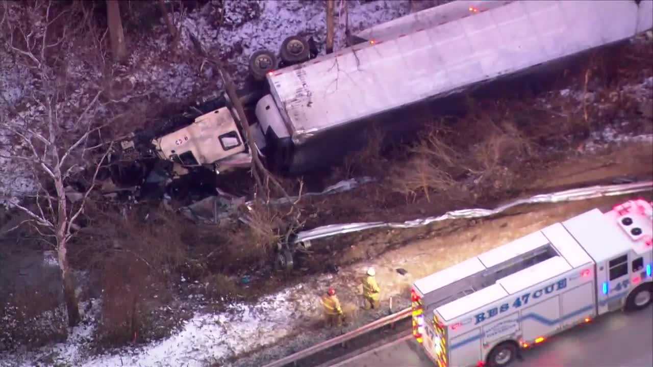 Rush-hour nightmare: Tractor-trailer crash will keep I-70 East closed for 'several hours'