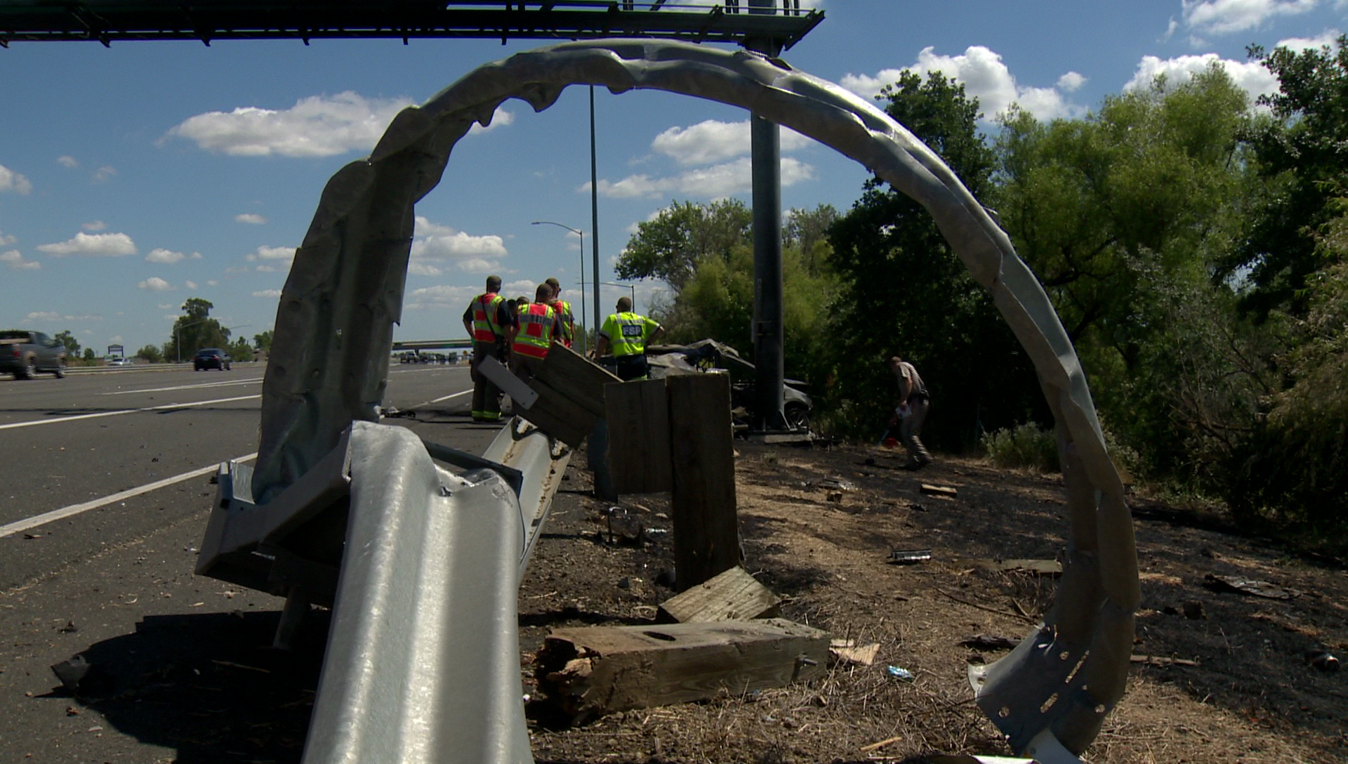 Driver dies in fiery crash on I-5 near Elk Grove