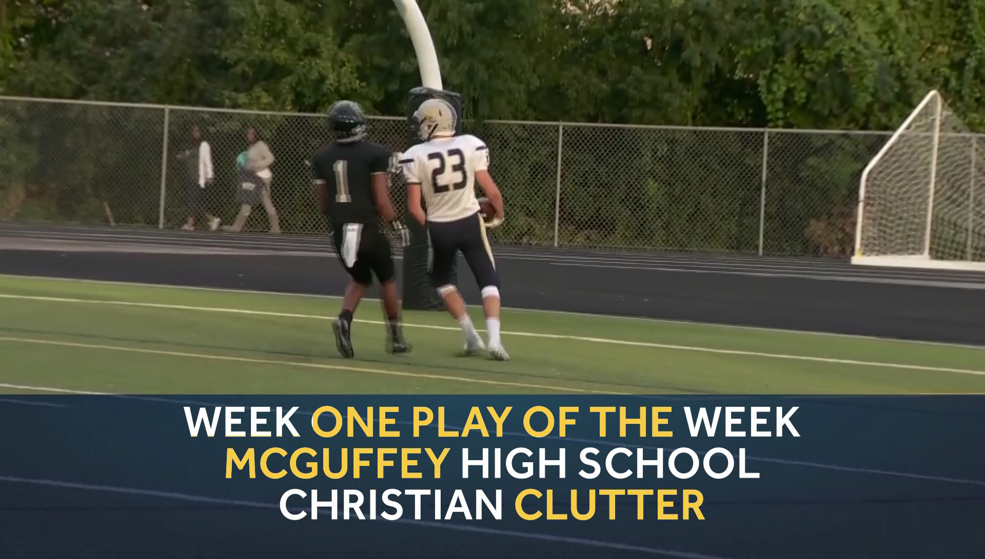 Week one Play of the Week goes to McGuffey High School
