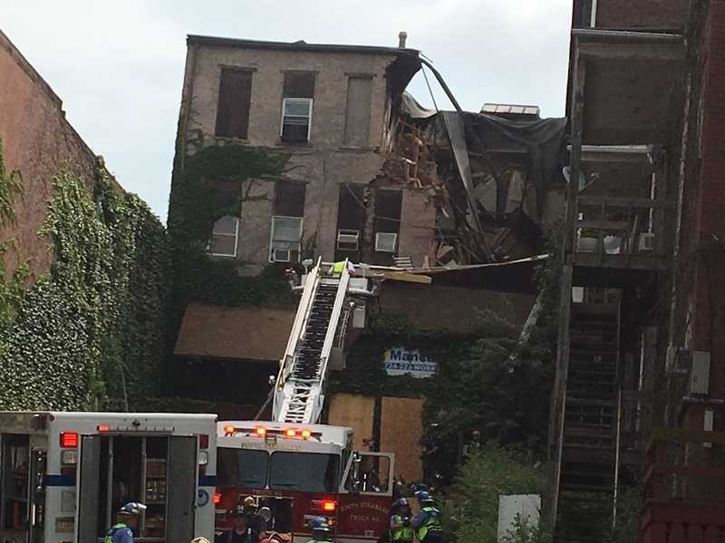 Collapsed building previously cited for code violations
