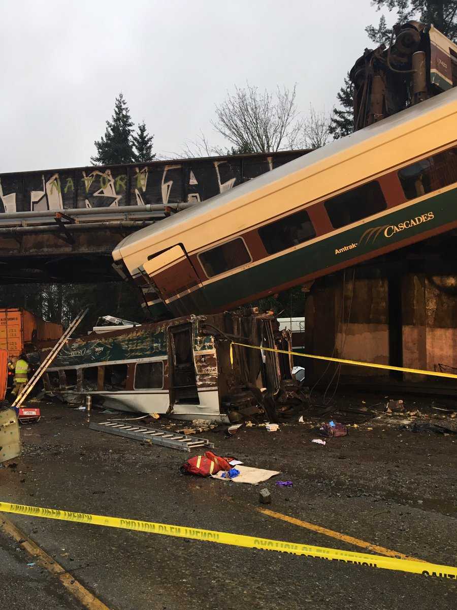 'Injuries and casualties' reported after new high-speed Amtrak train derails near Seattle