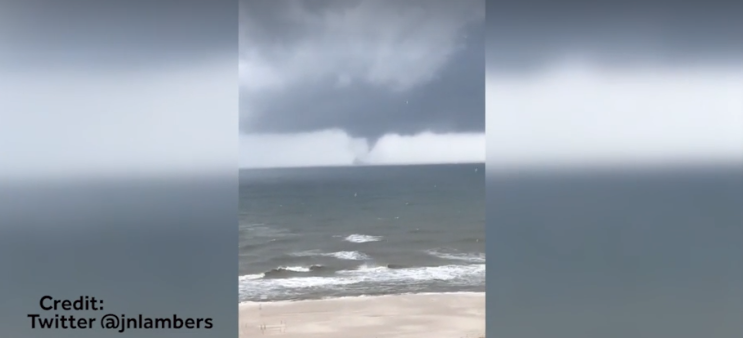 Waterspout spotted in Alabama as Hurricane Nate approaches