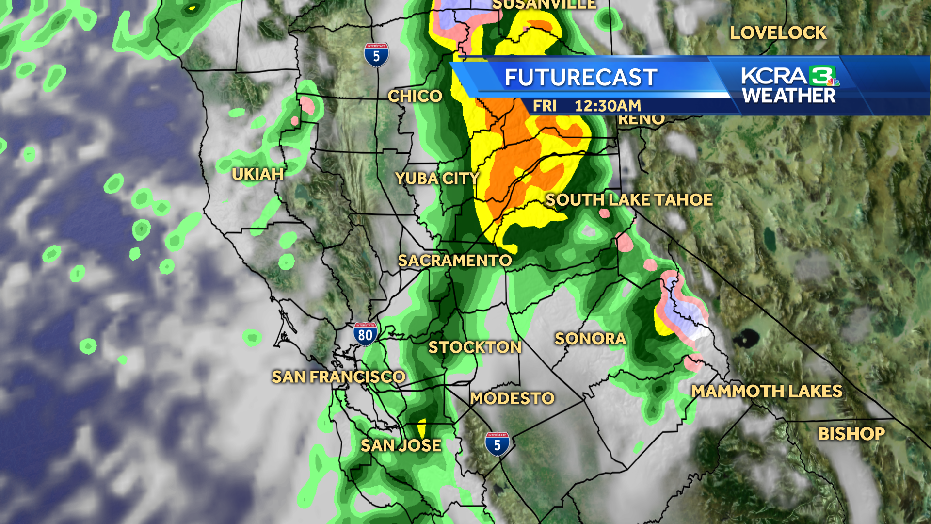 Rain Coming to Northern California