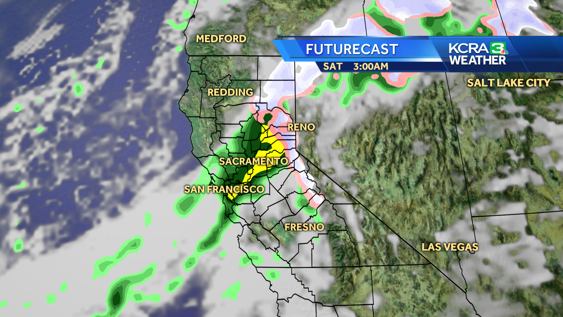 Rain and Snow Moving In