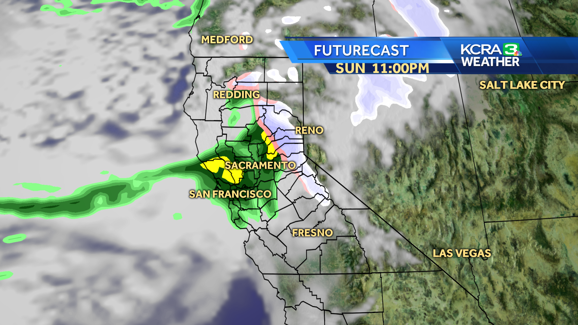 The weekend outlook includes more rain and snow