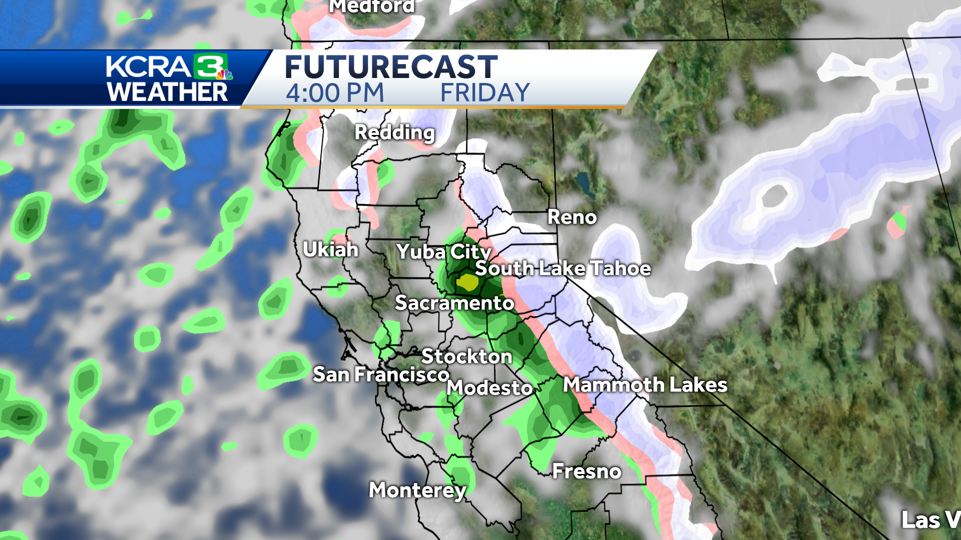 More rain and snow for Northern California