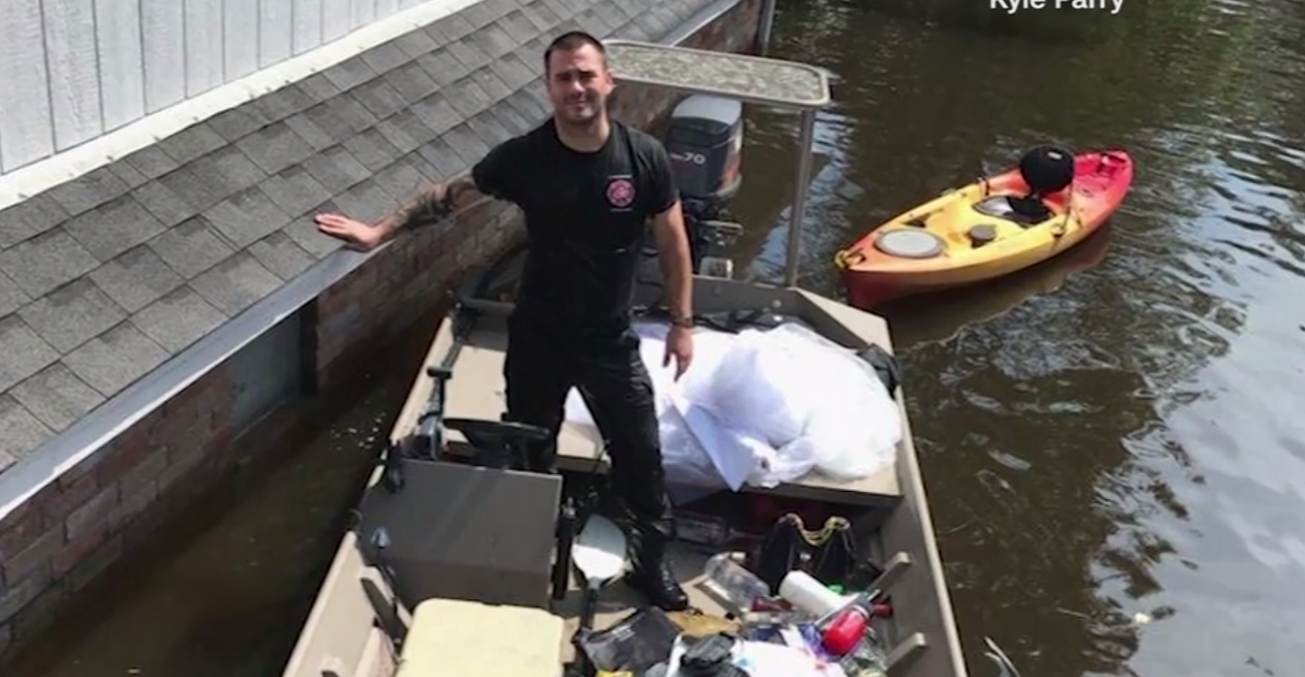 Firefighter finds fiancee's wedding dress unharmed inside flooded home