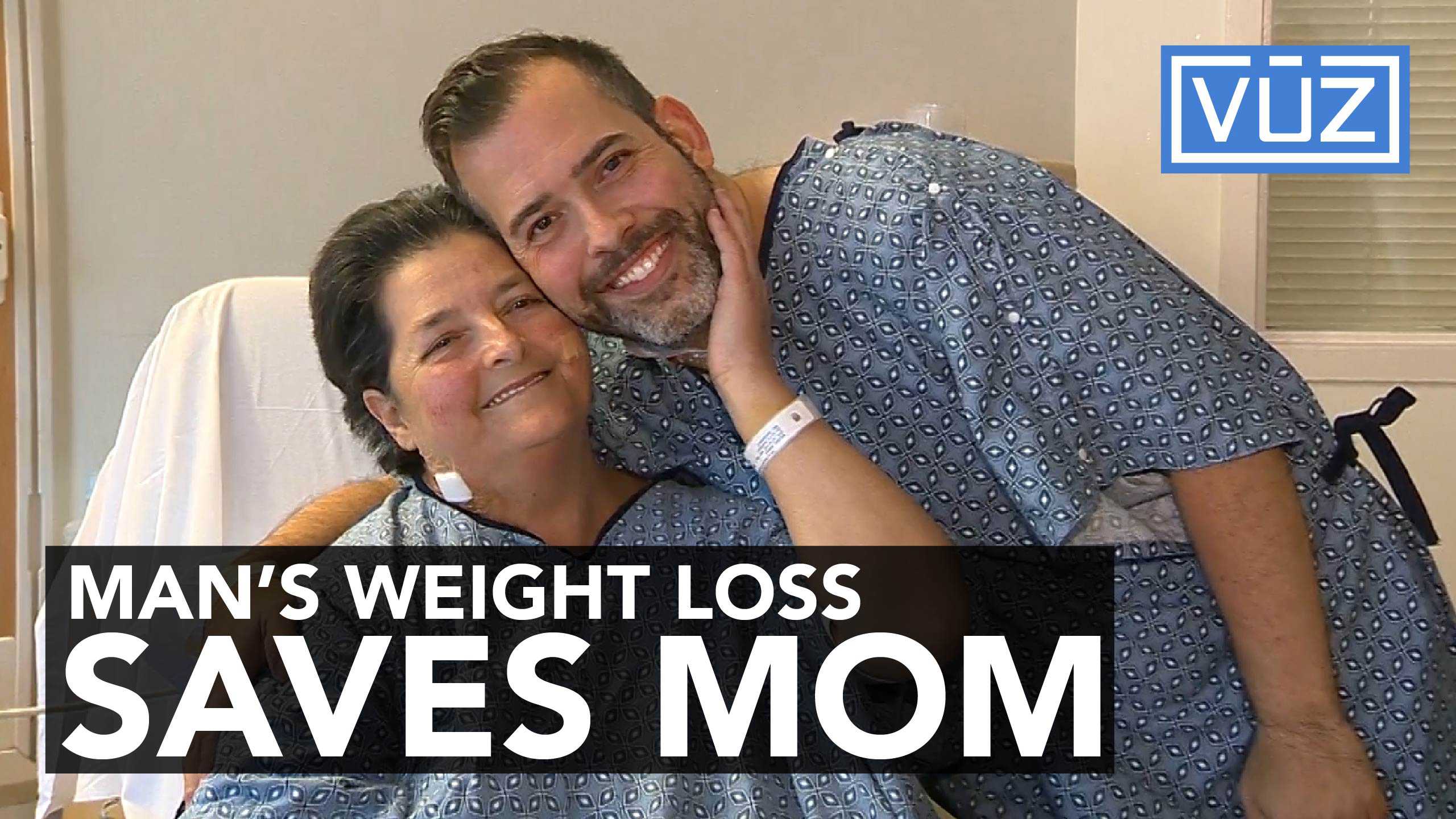 Man loses 80 pounds to save his mother’s life