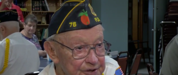 World War II veteran celebrates 100th birthday