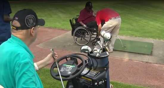 'I'm having the time of my life': Veterans with disabilities play golf again