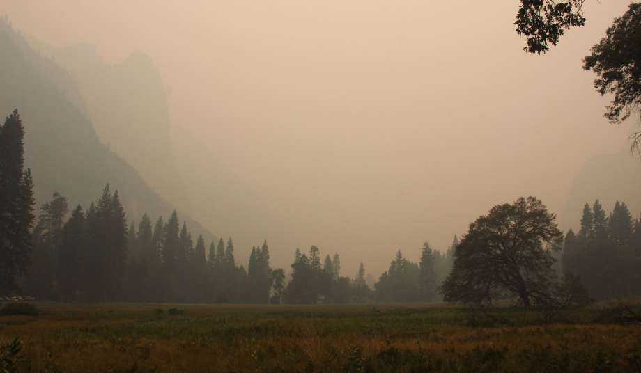 Yosemite National Park clouded in smoke due to wildfires