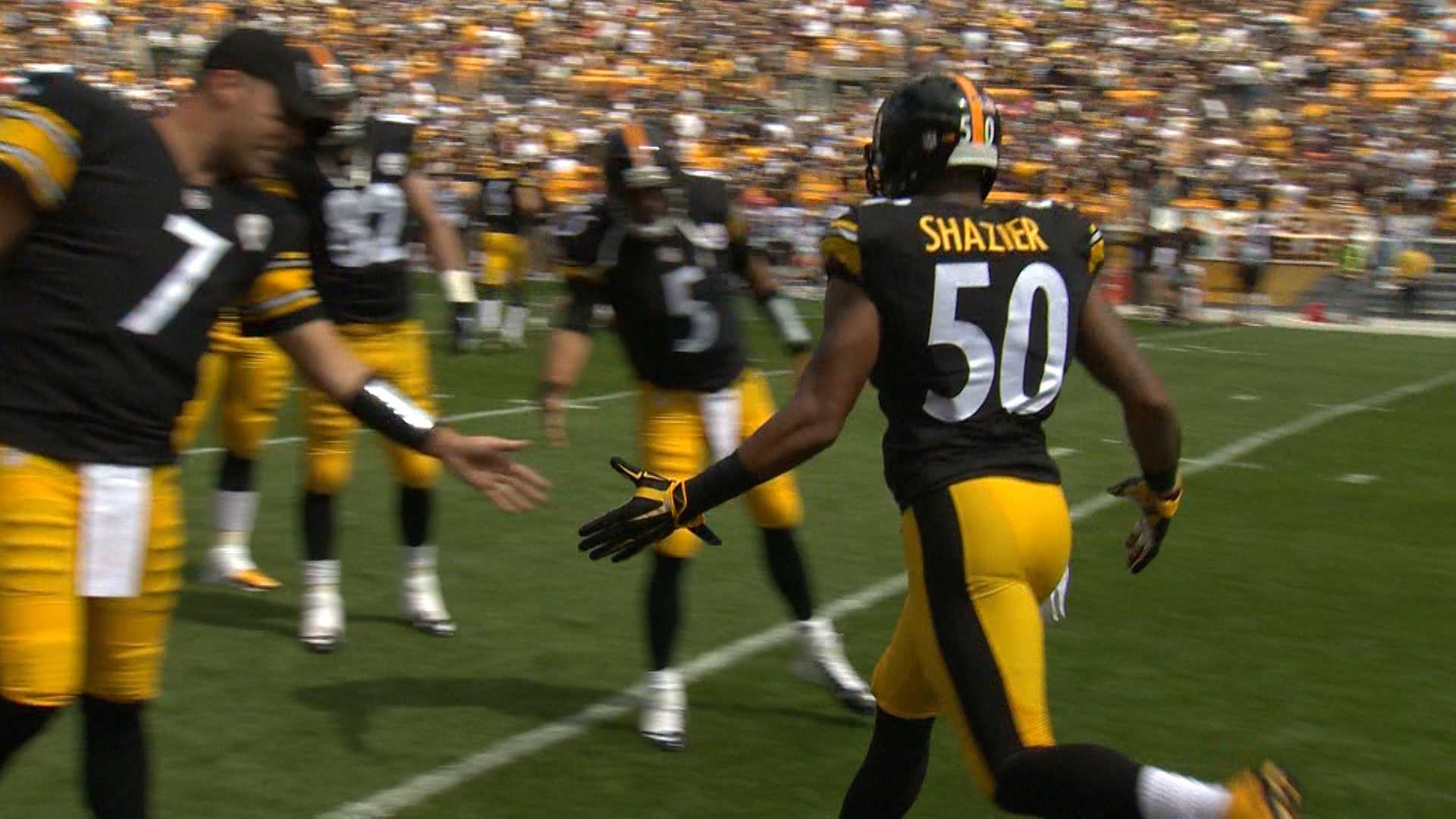 Pittsburgh Steelers LB Ryan Shazier taken to hospital with back injury