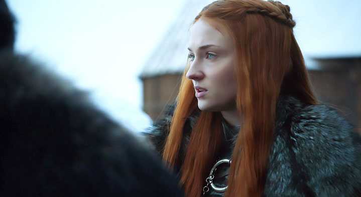 Sansa's hair contained an important clue in the 'Game Of Thrones' premiere