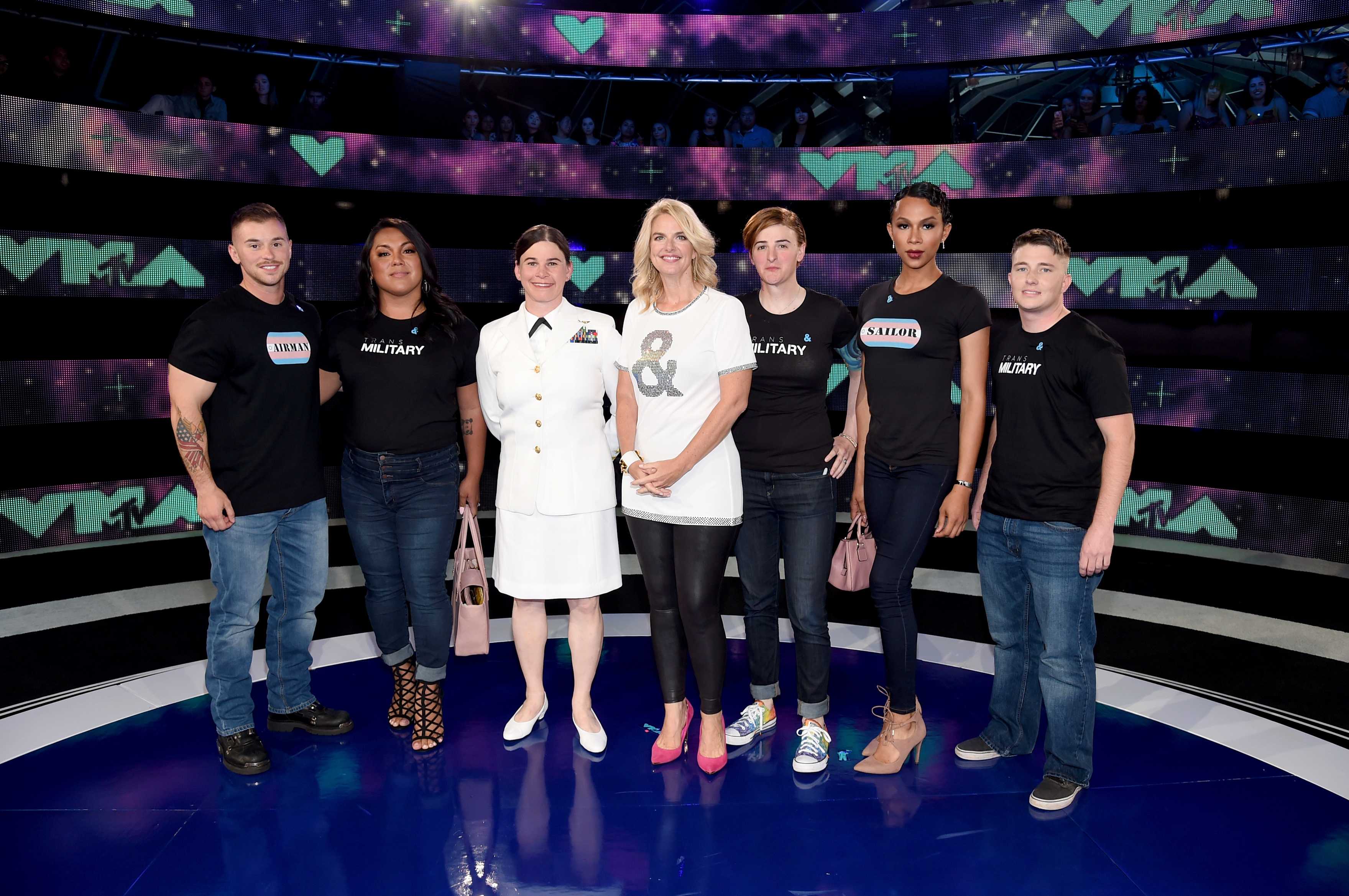 Transgender military members just made a major statement at the VMAs