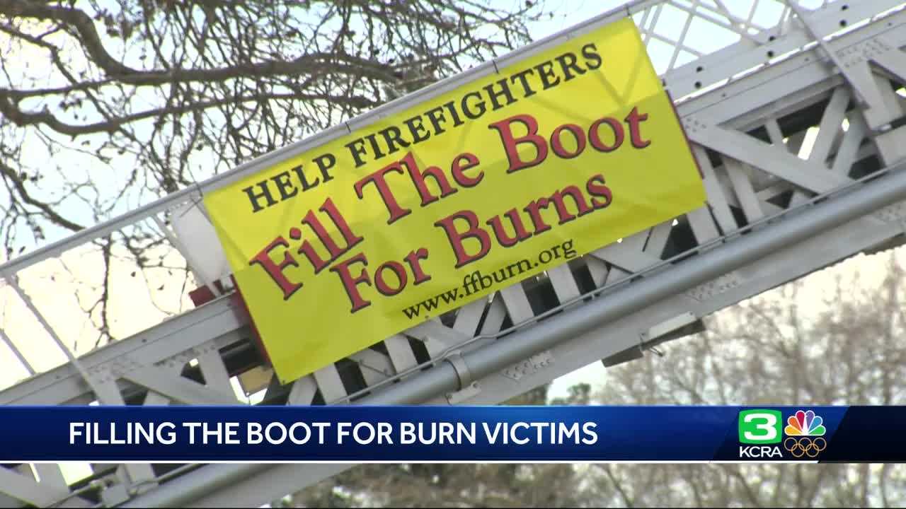 Filling the boot to help burn victims
