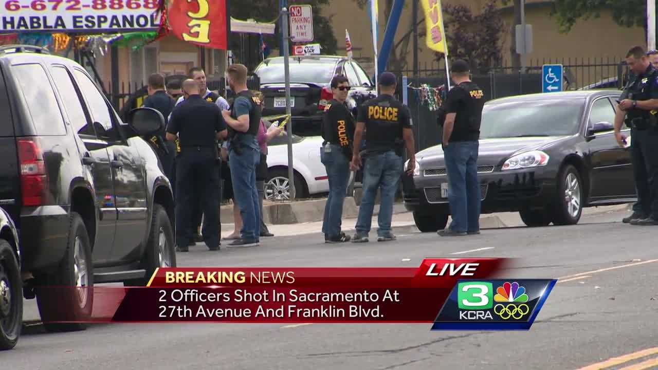 2 police officers shot by suspect in south Sacramento