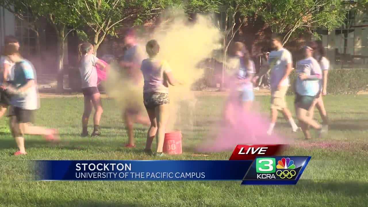 University of the Pacific welcomes freshman with a color run
