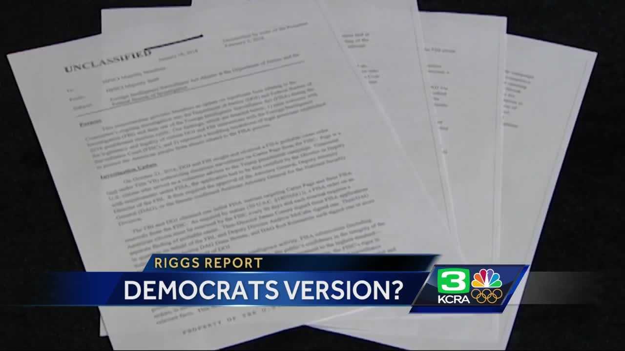 The Riggs Report: White House receives Democrats' rebuttal memo on alleged surveillance abuses