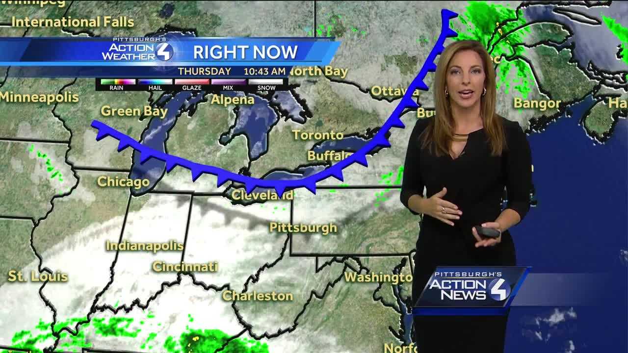 Pittsburgh's Action Weather forecast: Scattered showers likely today