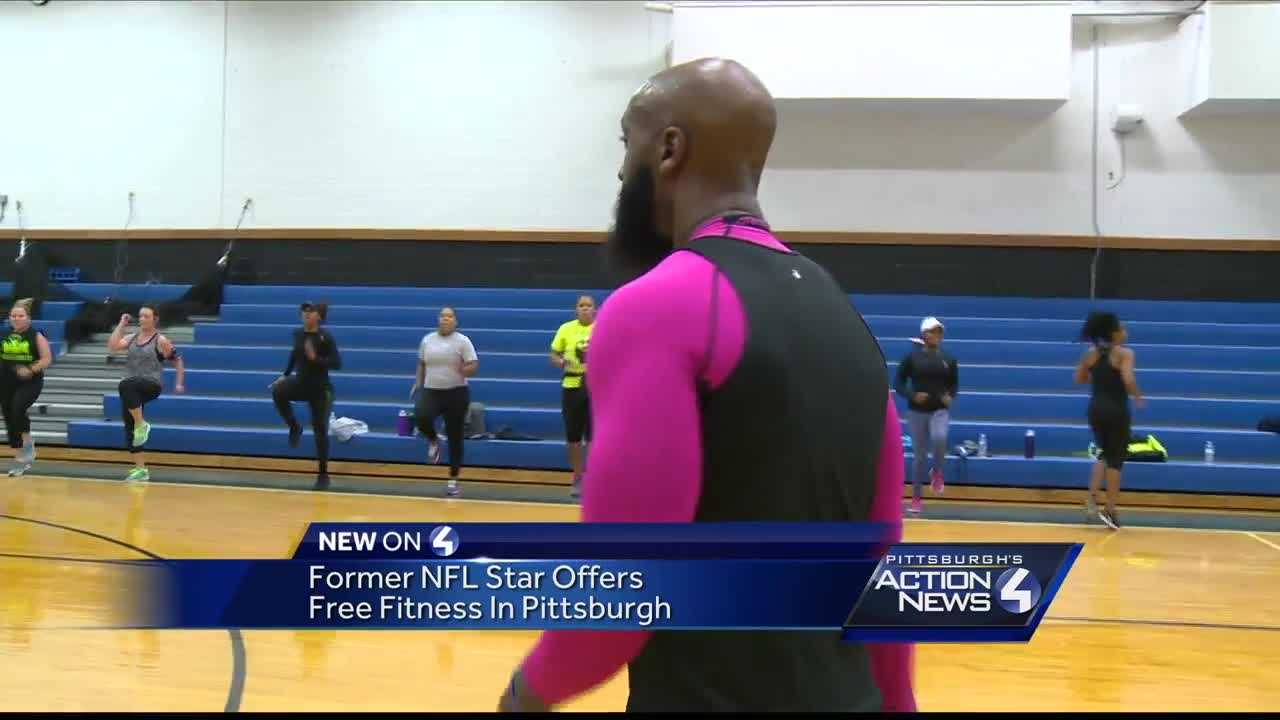 Former NFL star offers free fitness in Pittsburgh